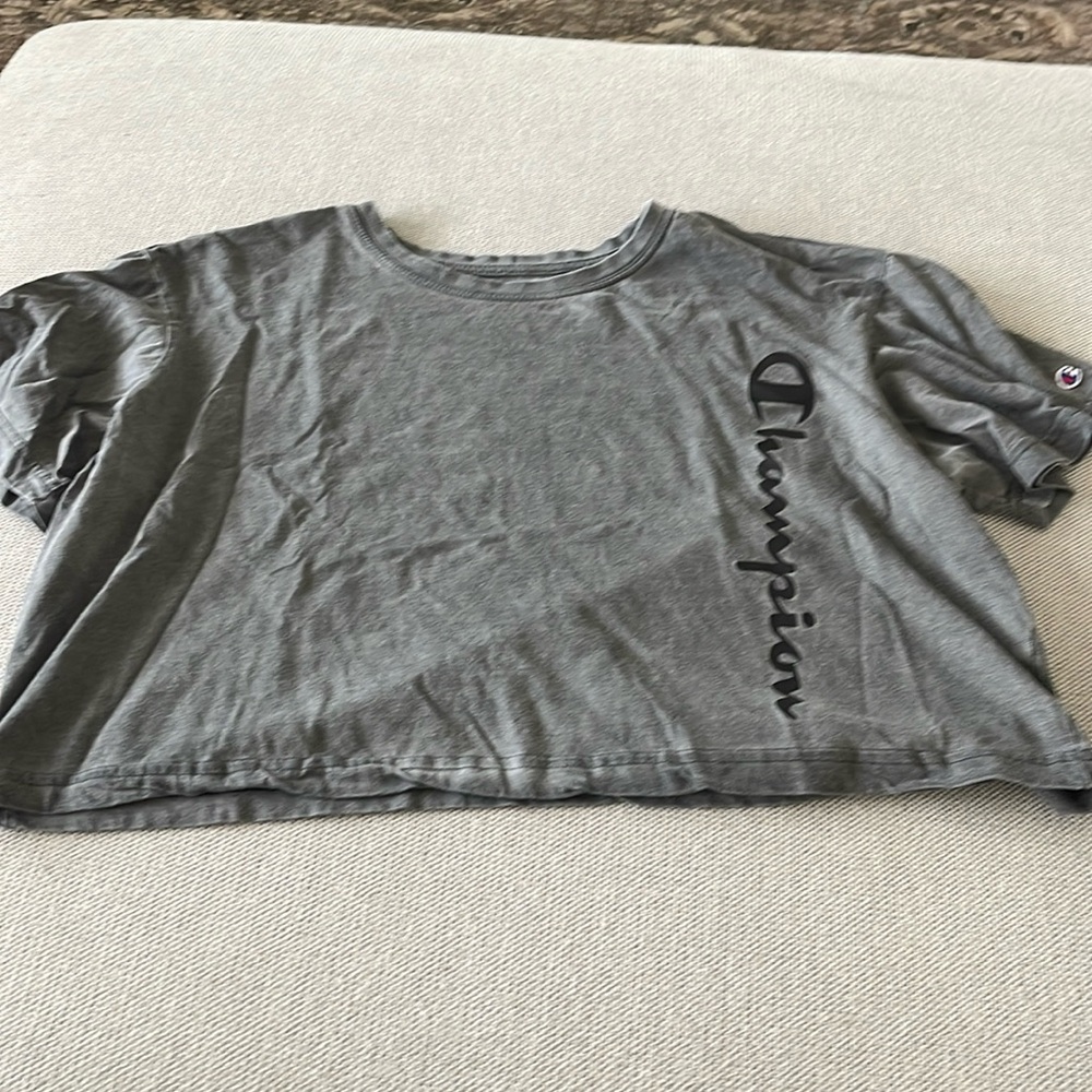 Champion large grey crop top